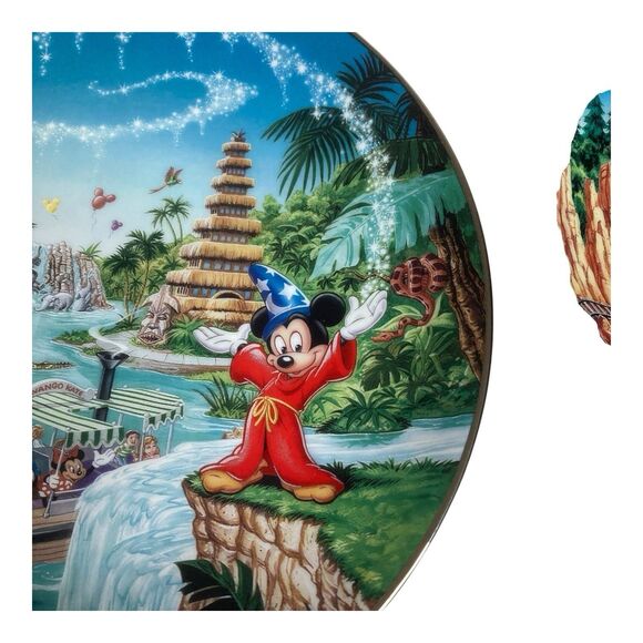 Walt Disney World Plates 25th Anniversary Collector Bradford Exchange Mickey - Picture 15 of 16